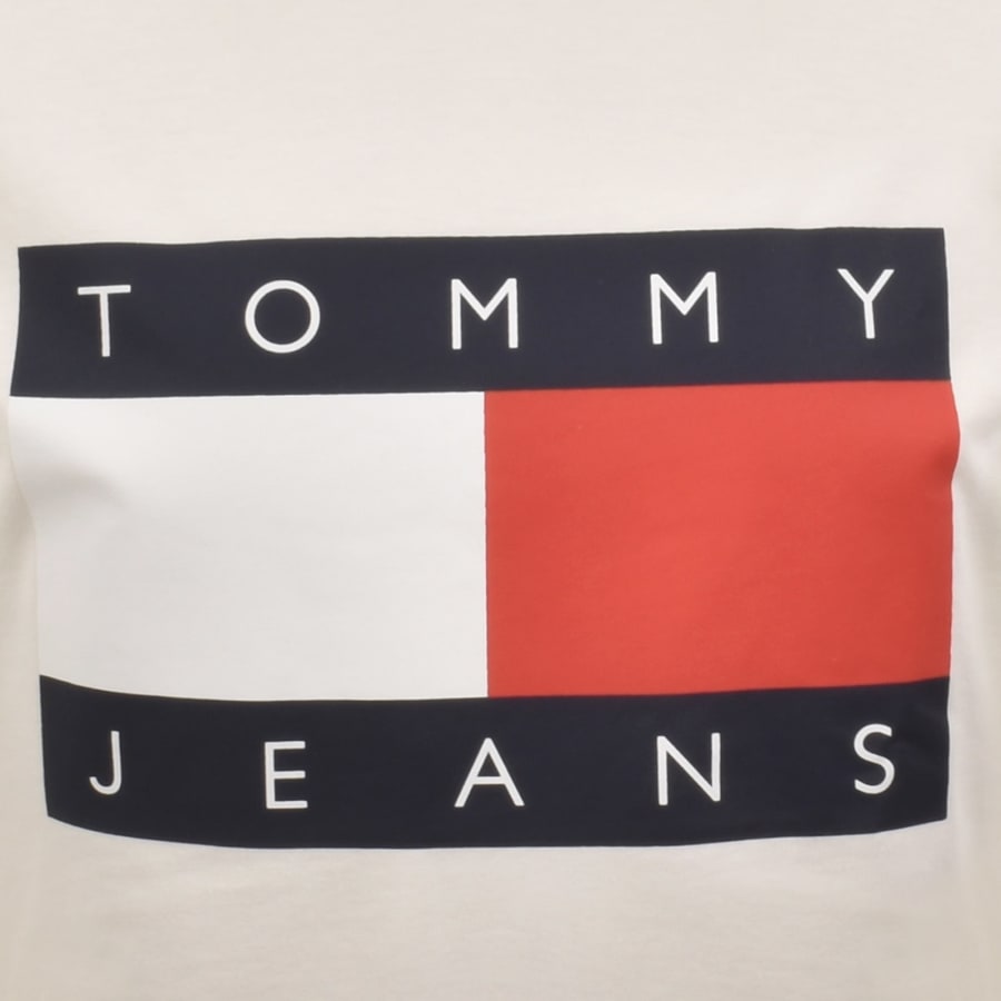 Image number 3 for Tommy Jeans Big Flag T Shirt White