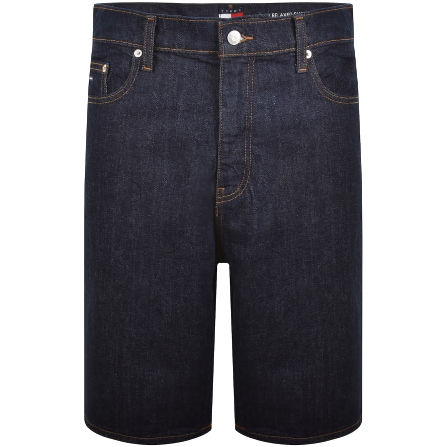 Image number 2 for Tommy Jeans Jaimie Relaxed Shorts Dark Wash Blue