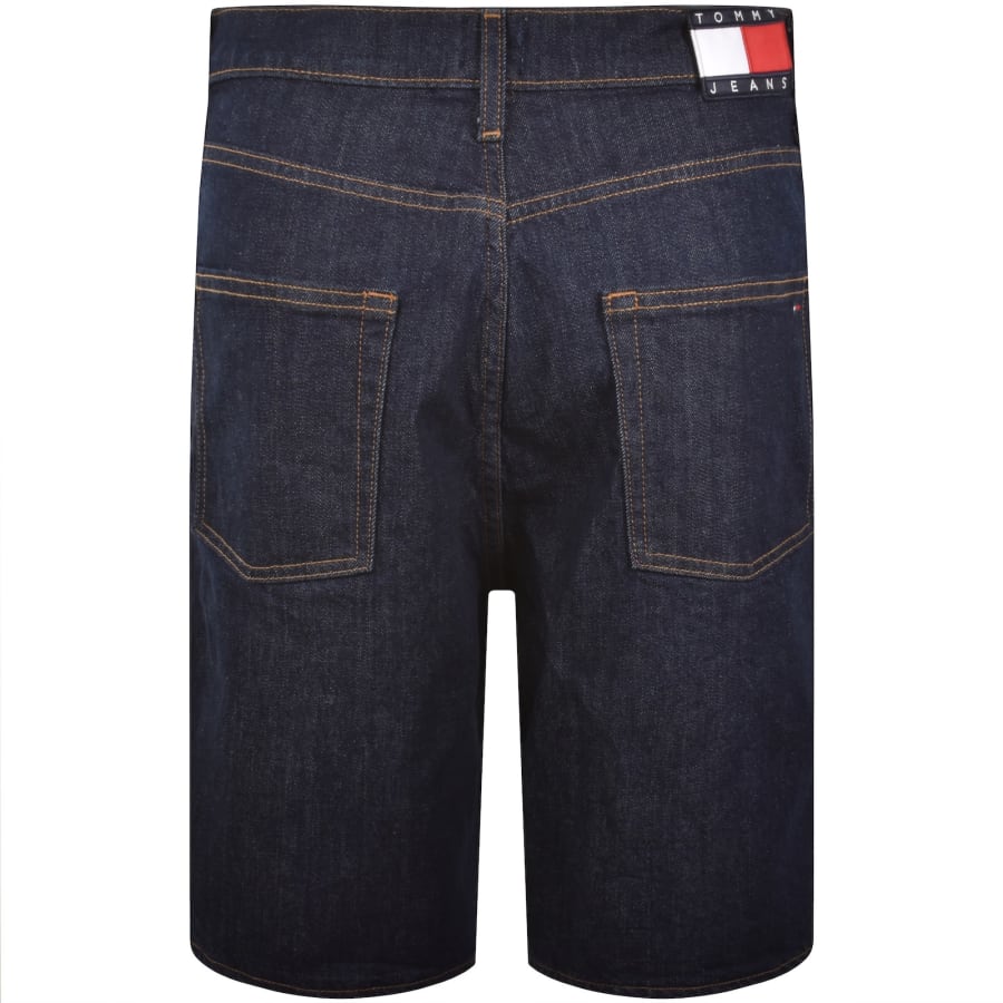 Image number 3 for Tommy Jeans Jaimie Relaxed Shorts Dark Wash Blue