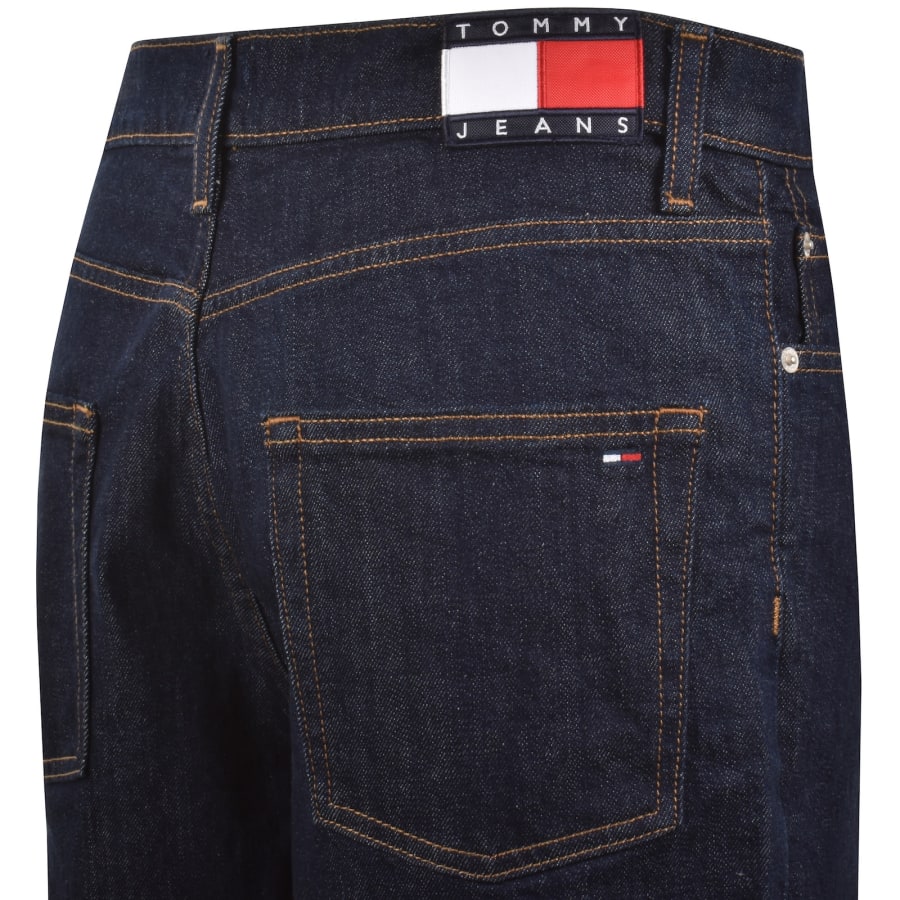 Image number 4 for Tommy Jeans Jaimie Relaxed Shorts Dark Wash Blue