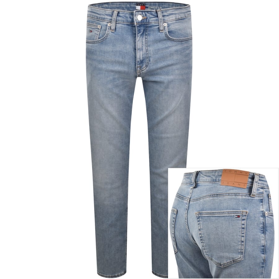Image number 1 for Tommy Jeans Scanton Slim Fit Jeans Light Blue