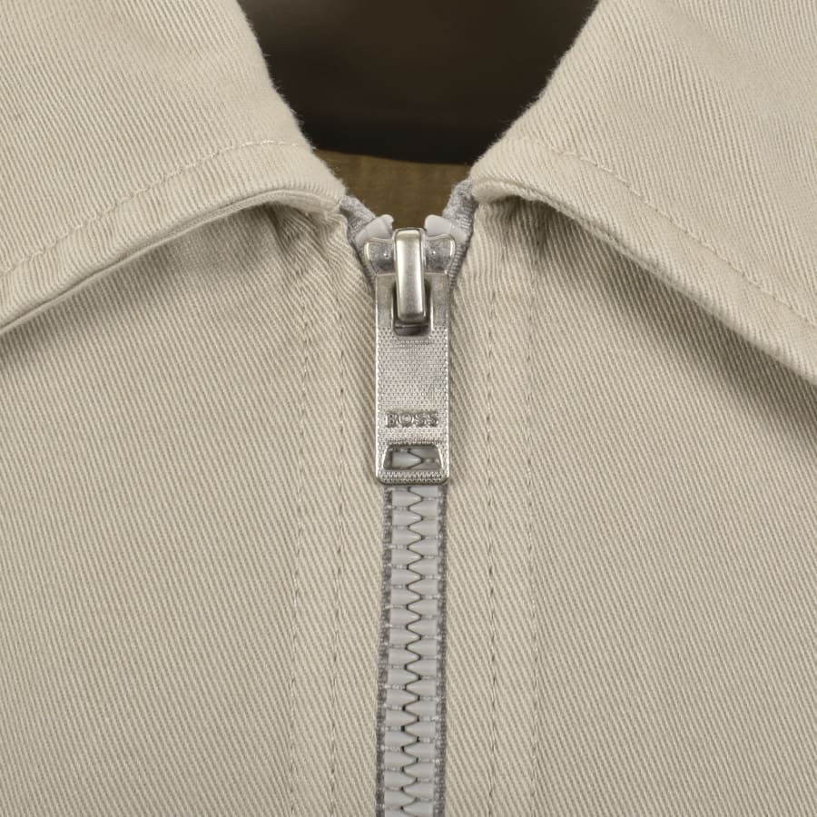Image number 5 for BOSS Lorum Full Zip Overshirt Beige