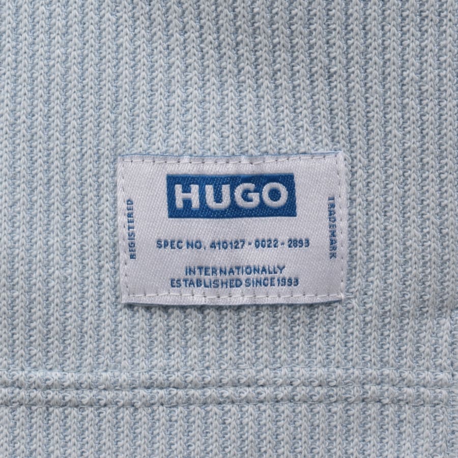 Image number 4 for HUGO Blue Nuwaffle T Shirt Blue