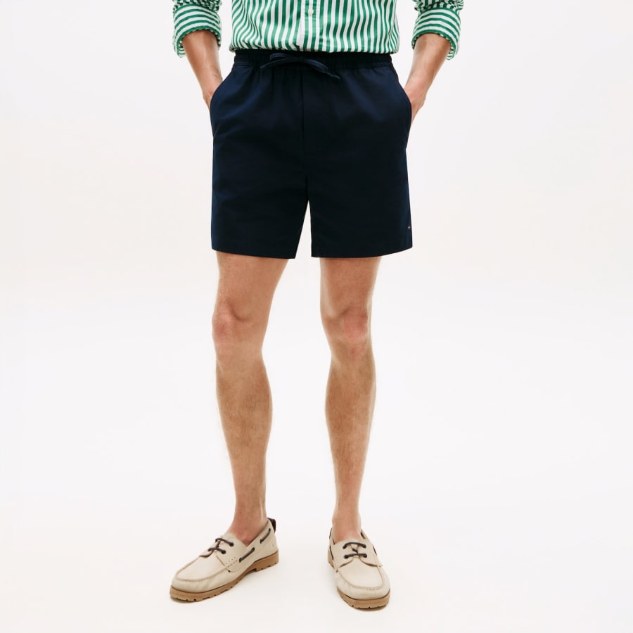 Image number 5 for Tommy Hilfiger Dover 8 Inch Poplin Shorts Navy