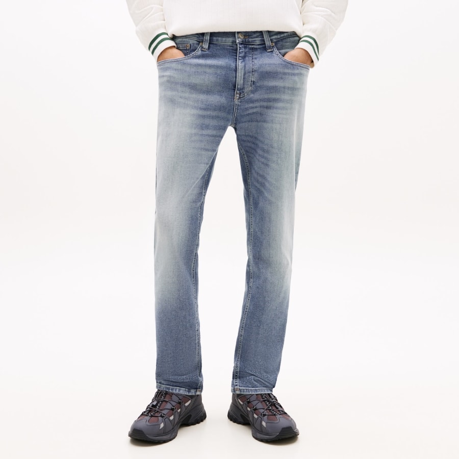 Image number 5 for Tommy Jeans Austin Slim Tapered Jeans Blue