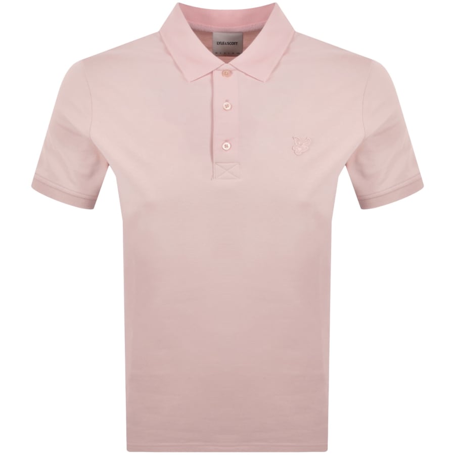 Image number 1 for Lyle And Scott Superfine Polo T Shirt Pink