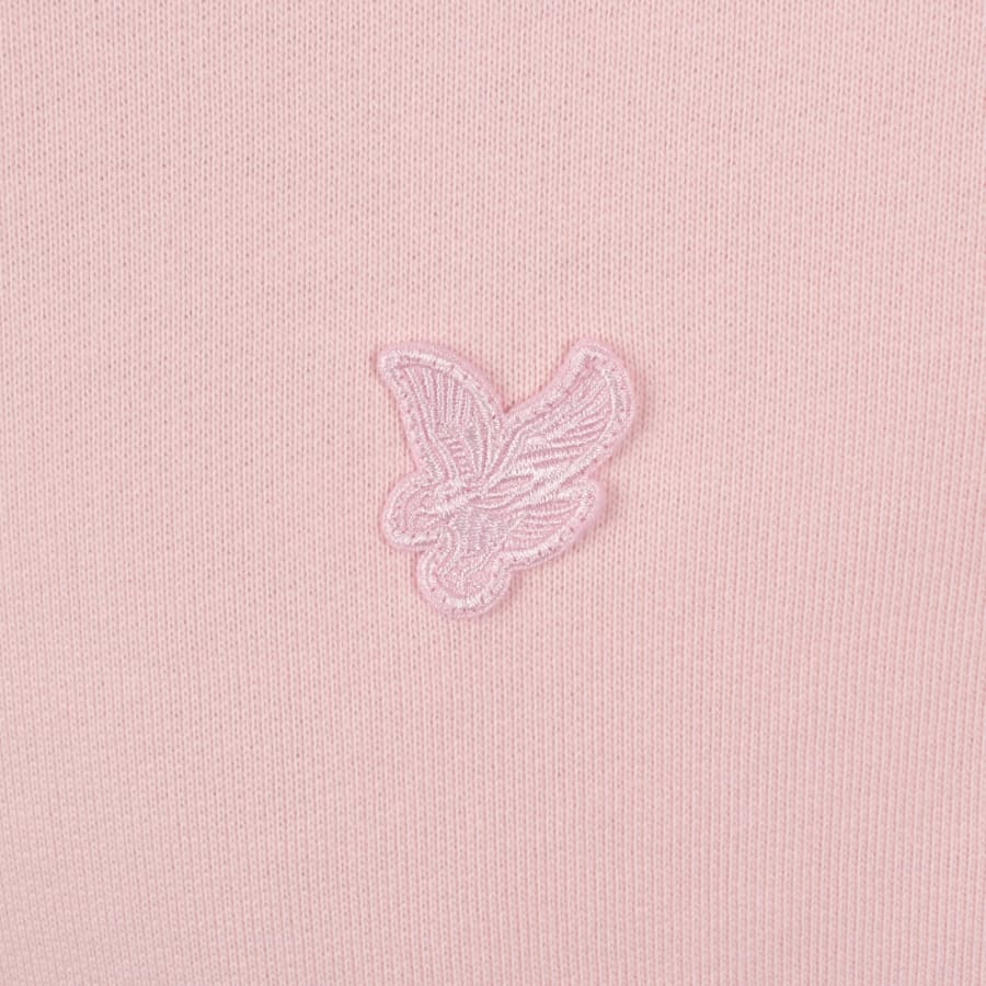 Image number 3 for Lyle And Scott Quarter Zip Sweatshirt Pink