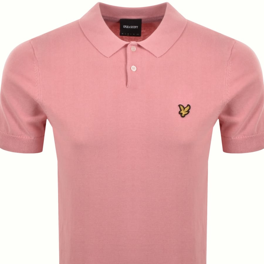 Image number 2 for Lyle And Scott Knit Polo Pink