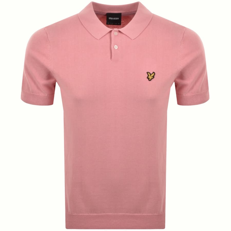 Image number 1 for Lyle And Scott Knit Polo Pink