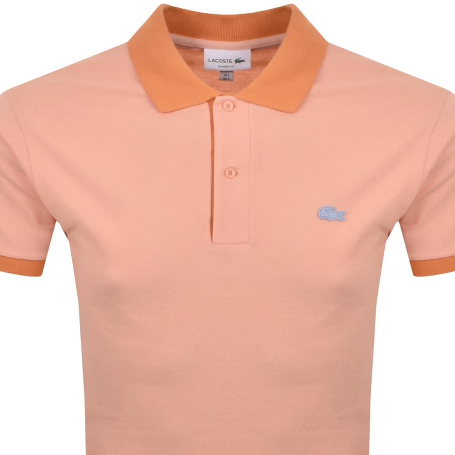 Image number 2 for Lacoste Polo T Shirt Coral Pink