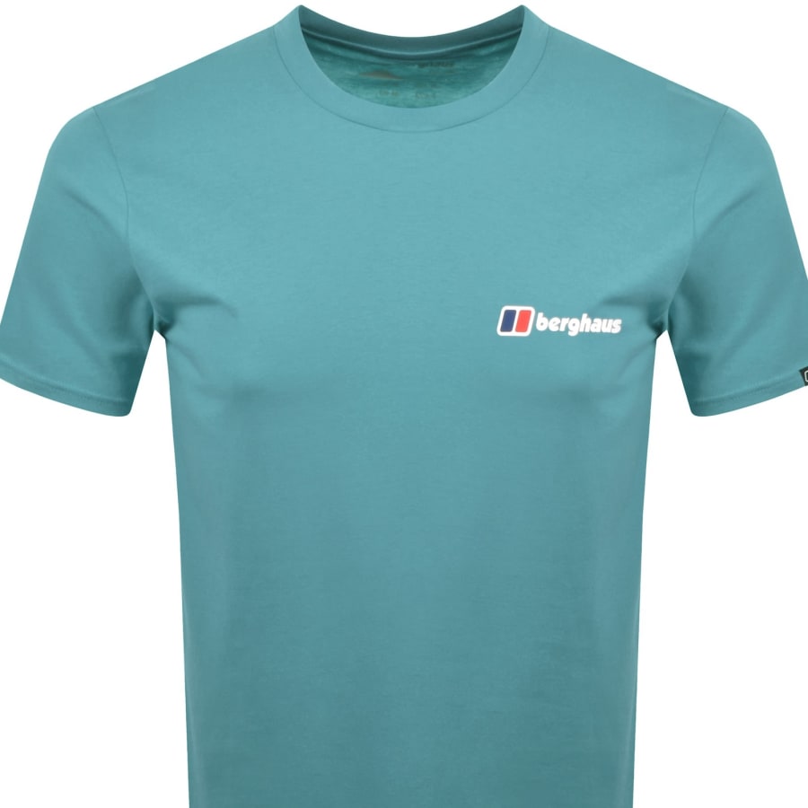 Image number 3 for Berghaus Front And Back Logo T Shirt Blue