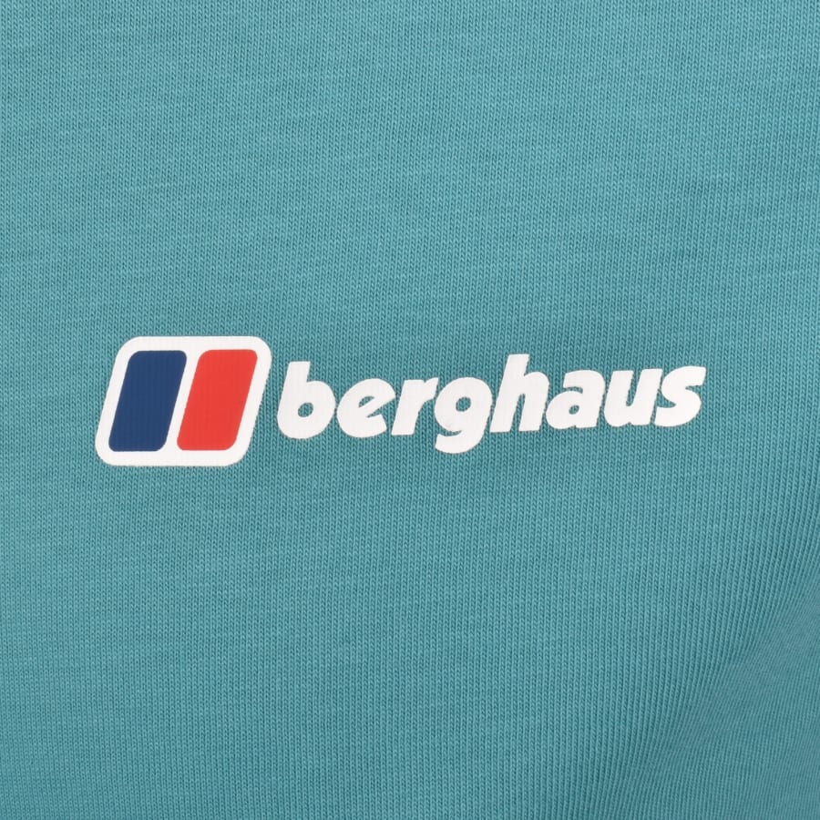 Image number 4 for Berghaus Front And Back Logo T Shirt Blue