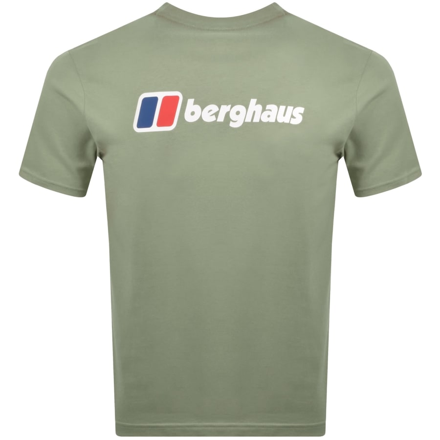Image number 5 for Berghaus Front And Back Logo T Shirt Green