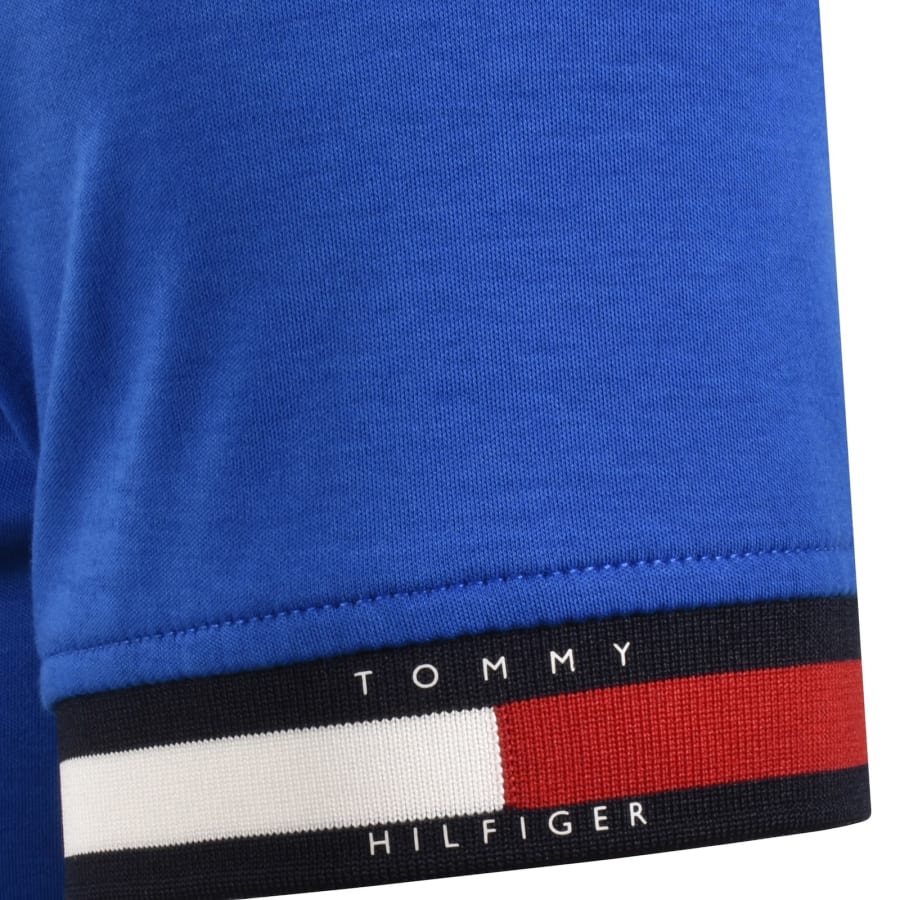 Image number 4 for Tommy Hilfiger Logo Polo T Shirt Blue
