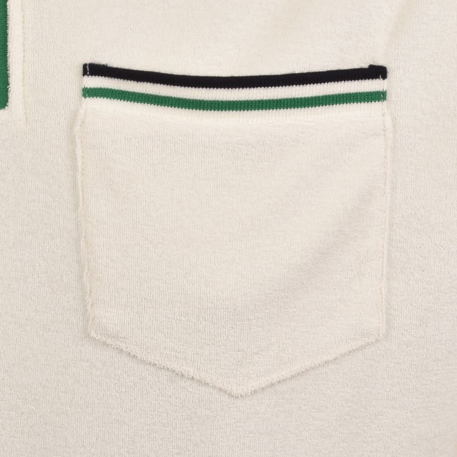 Image number 4 for Tommy Hilfiger Logo Polo T Shirt Off White