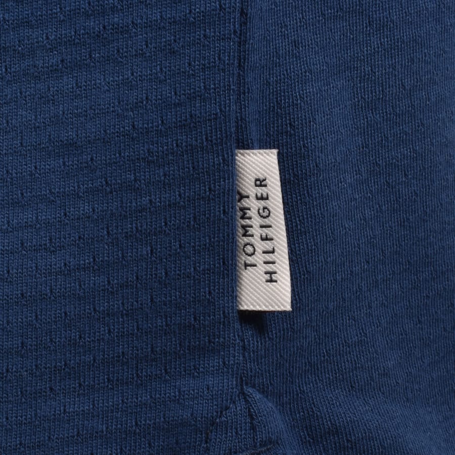 Image number 4 for Tommy Hilfiger Logo Polo T Shirt Blue