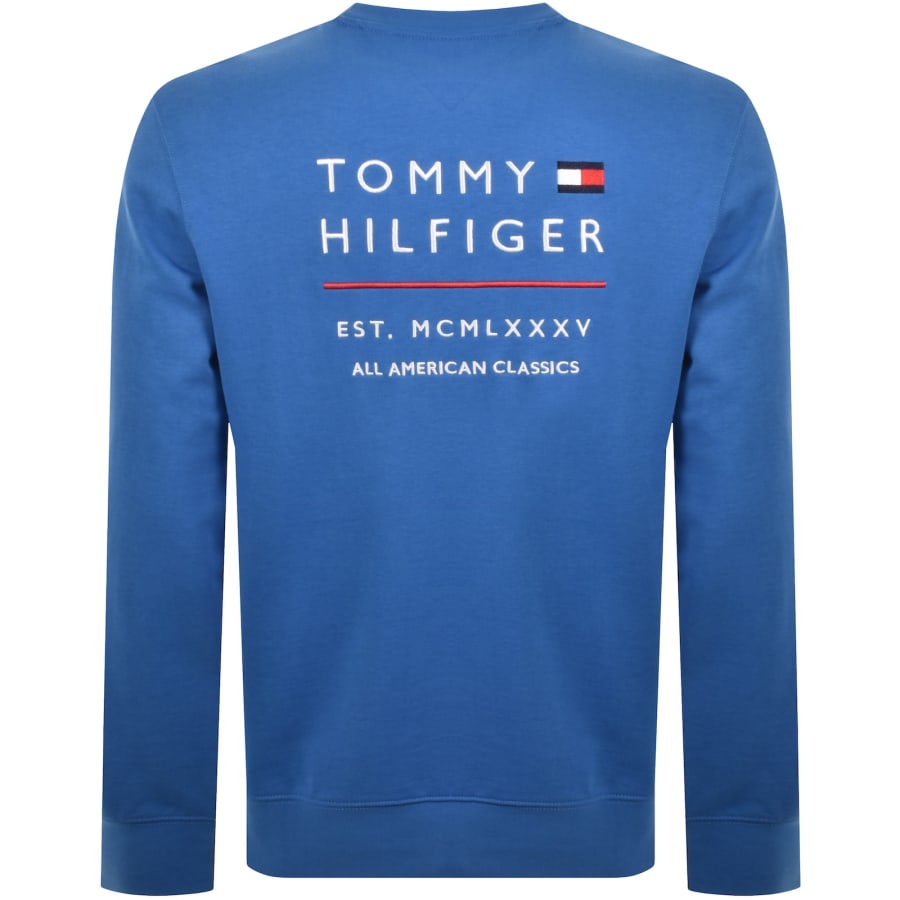 Image number 4 for Tommy Hilfiger Stack Sweatshirt Blue