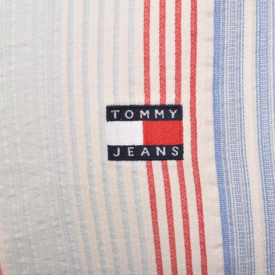 Image number 3 for Tommy Jeans Relaxed Stripe Shirt White