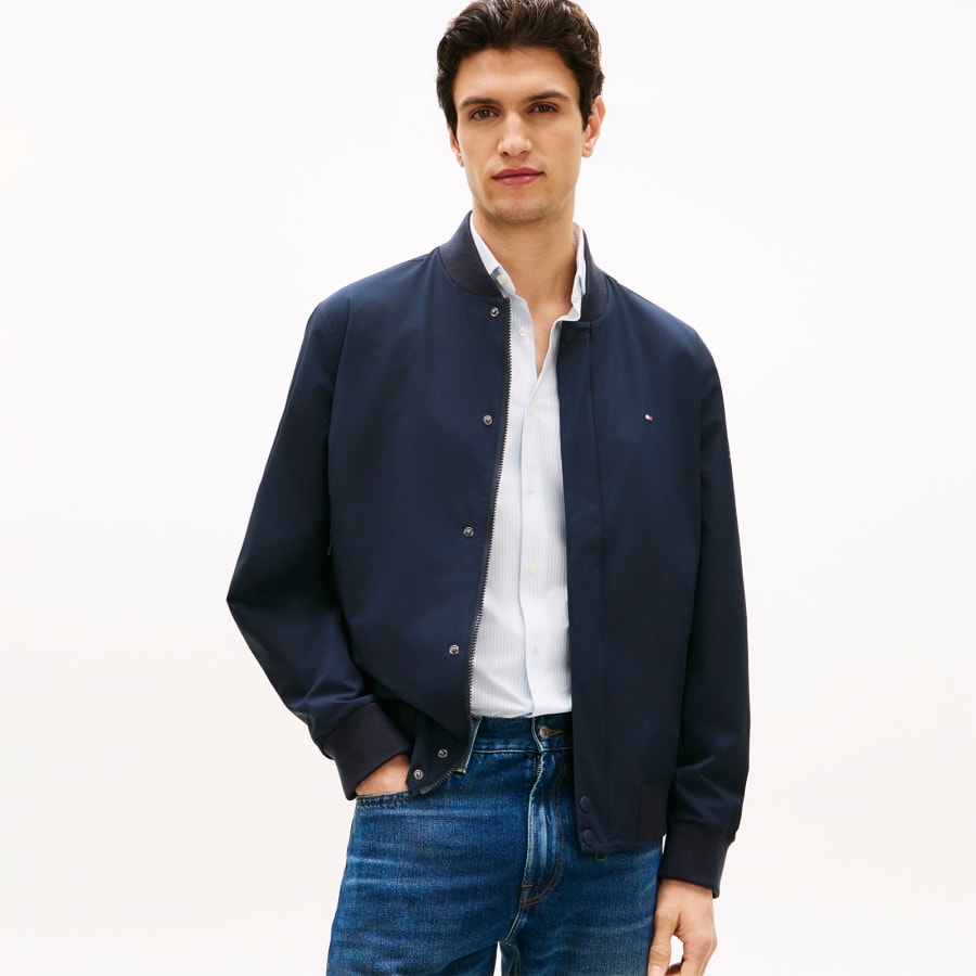 Image number 5 for Tommy Hilfiger Tech Bomber Jacket Navy