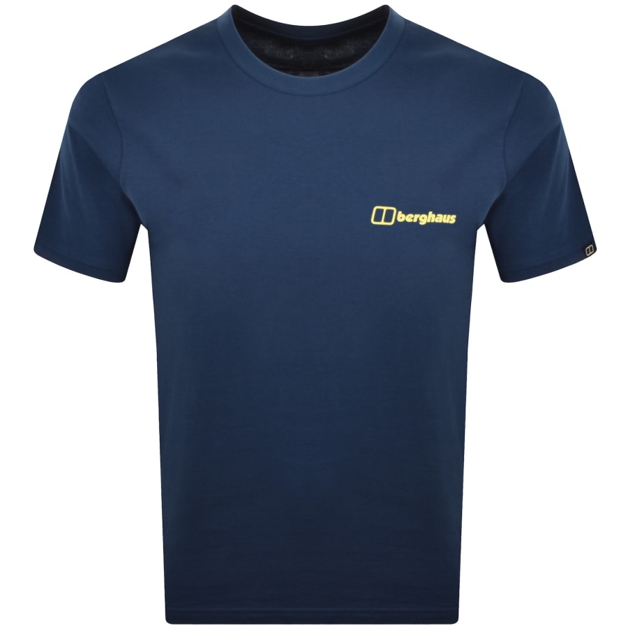 Image number 2 for Berghaus Matrix Logo T Shirt Dark Blue