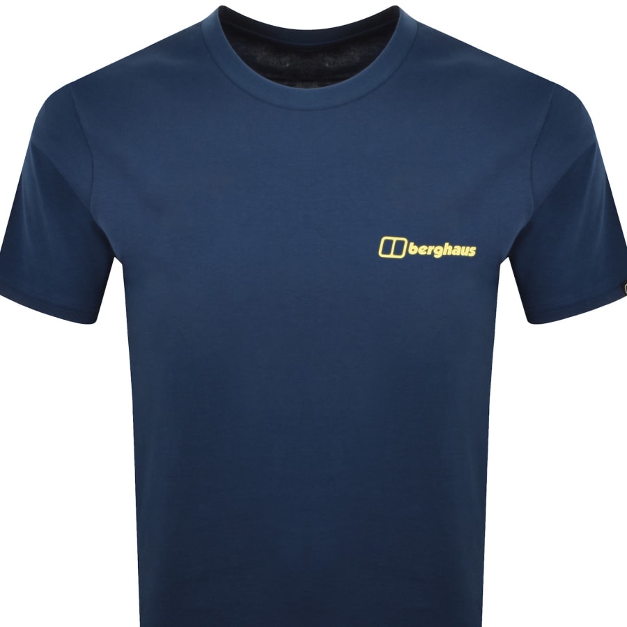 Image number 3 for Berghaus Matrix Logo T Shirt Dark Blue