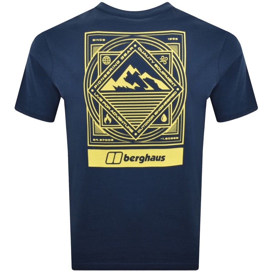 Image number 5 for Berghaus Matrix Logo T Shirt Dark Blue