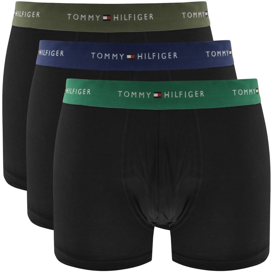 Image number 1 for Tommy Hilfiger Underwear 3 Pack Trunks Black