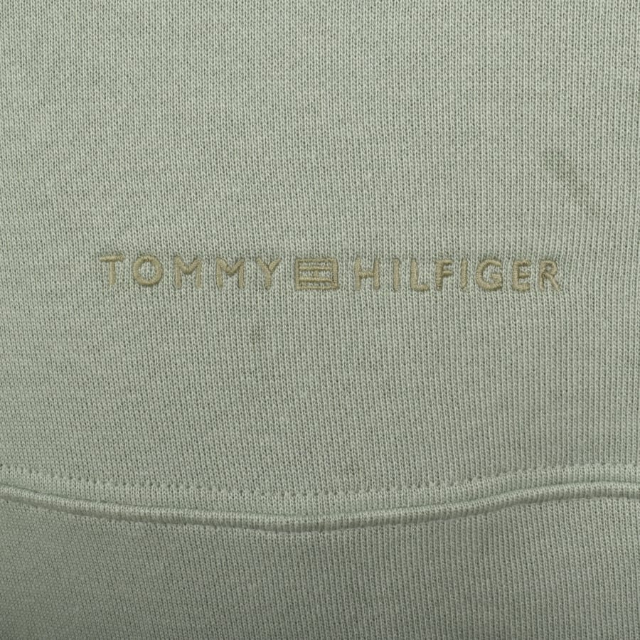 Image number 3 for Tommy Hilfiger Logo Half Zip Sweatshirt Green