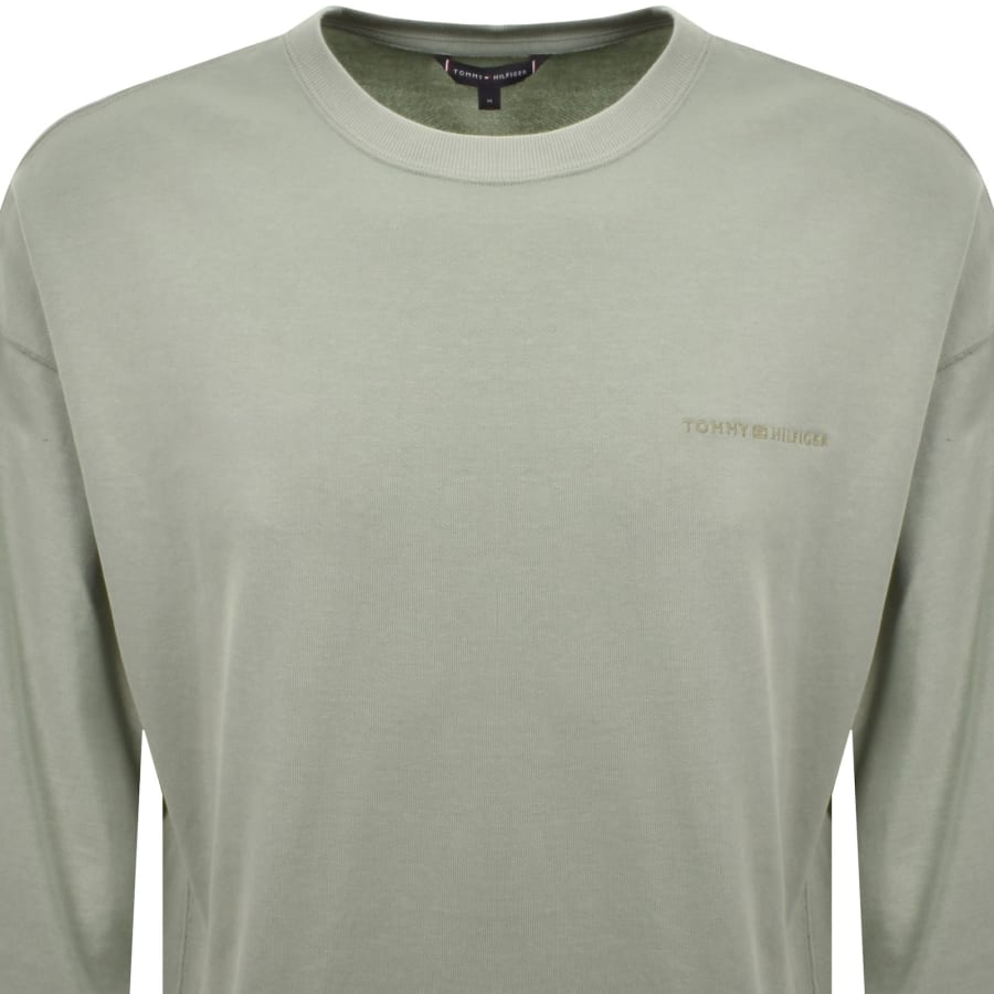 Image number 2 for Tommy Hilfiger Logo Sweatshirt Green