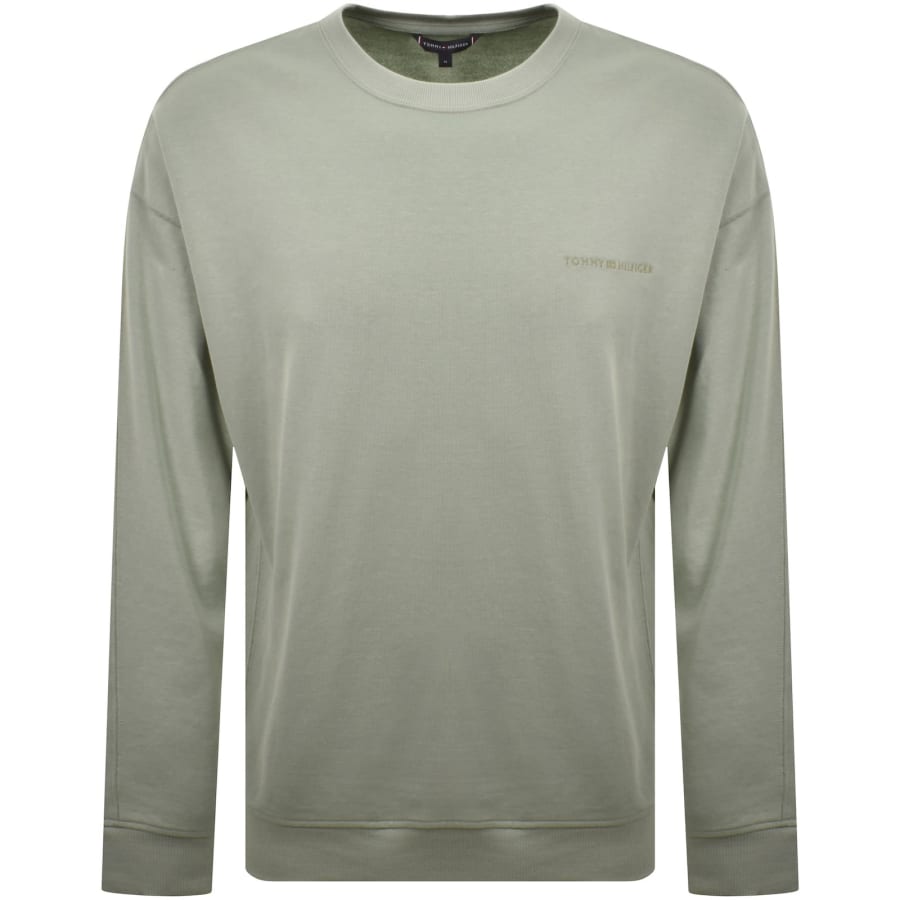 Image number 1 for Tommy Hilfiger Logo Sweatshirt Green