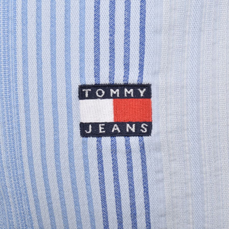 Image number 3 for Tommy Jeans Relaxed Stripe Shirt Blue