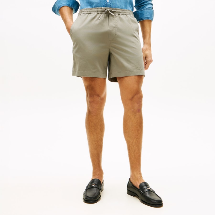 Image number 5 for Tommy Hilfiger Dover 8 Inch Poplin Shorts Grey