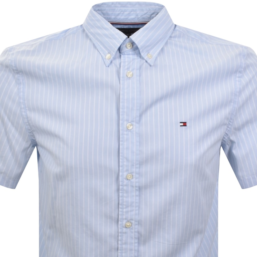 Image number 2 for Tommy Hilfiger Flex Poplin Regular Fit Shirt Blue