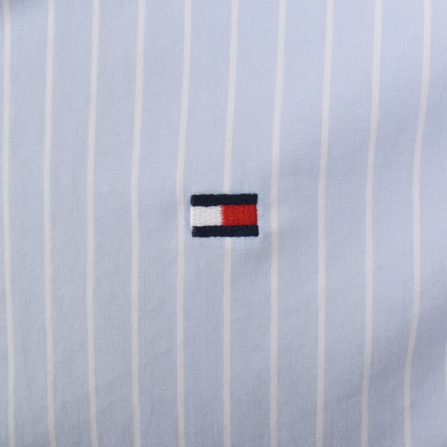Image number 3 for Tommy Hilfiger Flex Poplin Regular Fit Shirt Blue