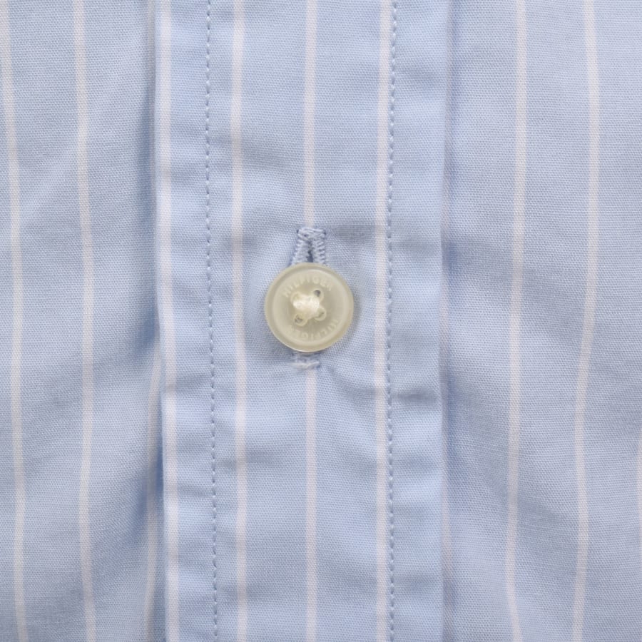 Image number 4 for Tommy Hilfiger Flex Poplin Regular Fit Shirt Blue