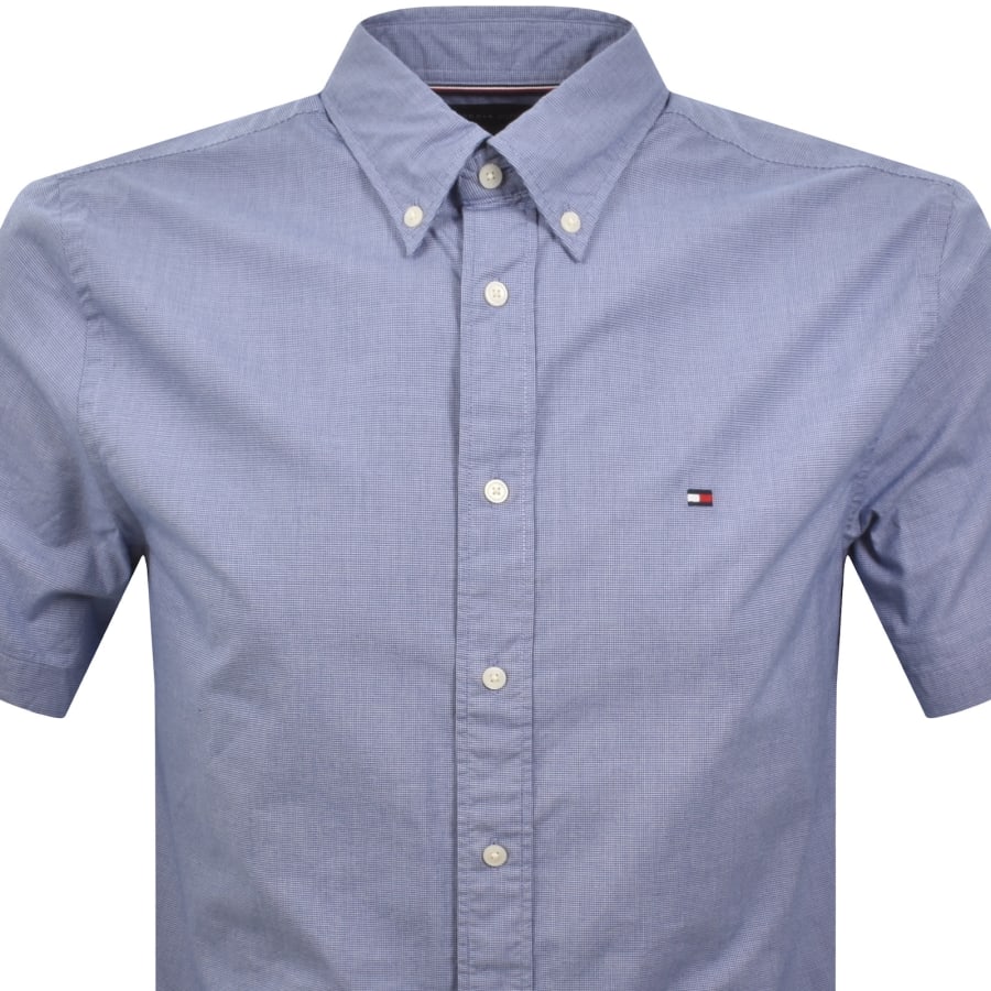 Image number 2 for Tommy Hilfiger Flex Poplin Regular Fit Shirt Blue