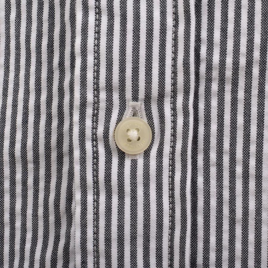Image number 4 for Tommy Hilfiger Short Sleeved Stripe Shirt Navy