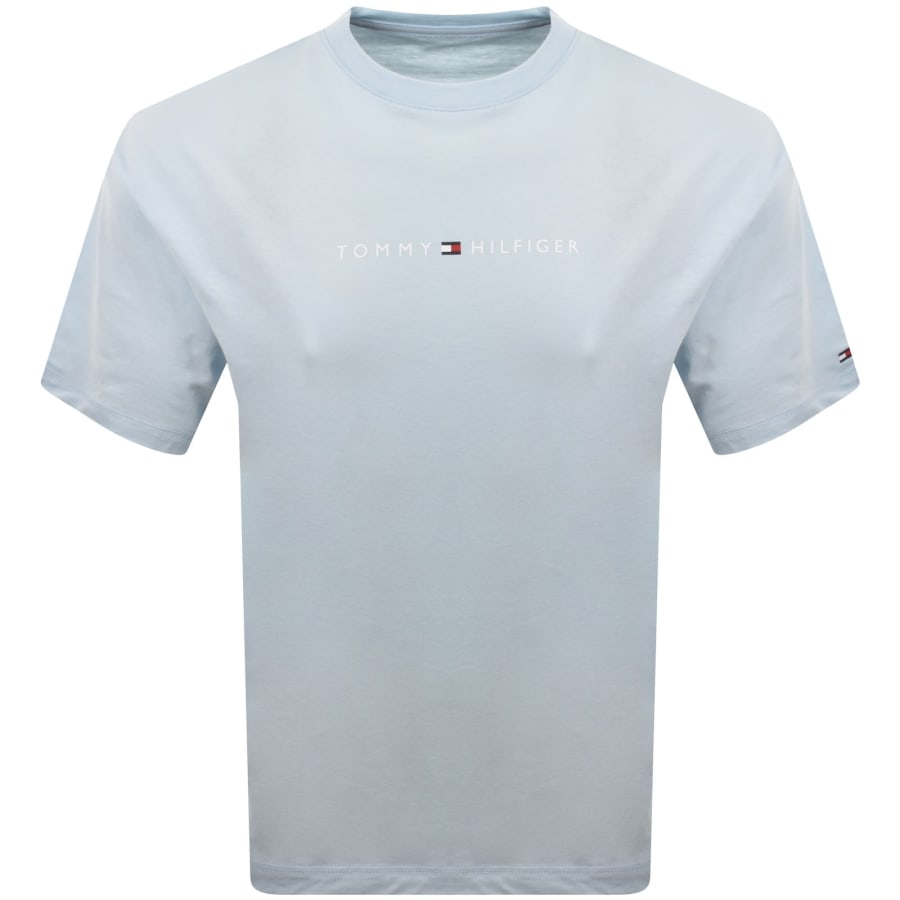 Image number 1 for Tommy Hilfiger Logo T Shirt Blue