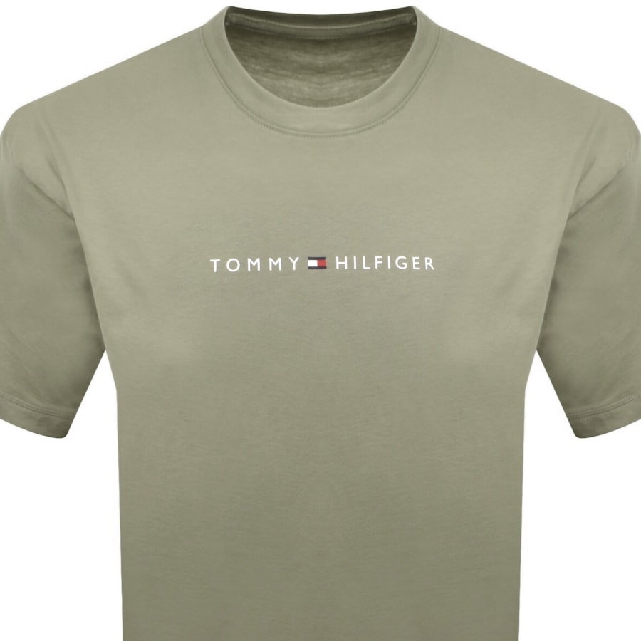 Image number 2 for Tommy Hilfiger Logo T Shirt Green