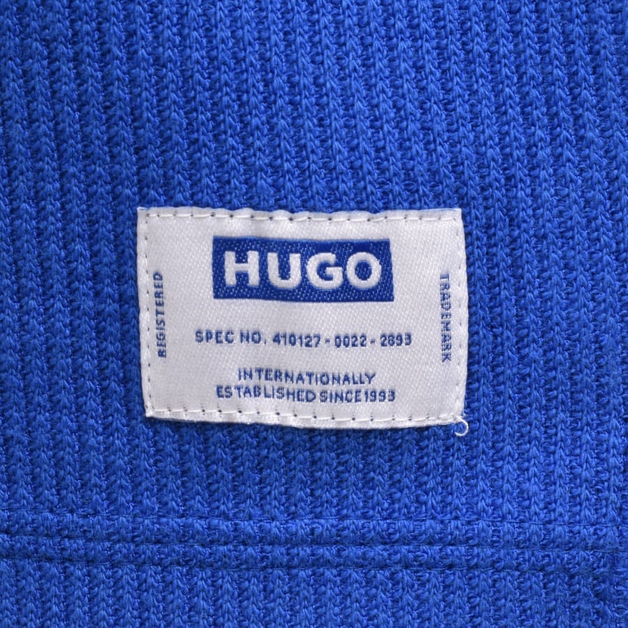 Image number 4 for HUGO Blue Nuwaffle T Shirt Blue