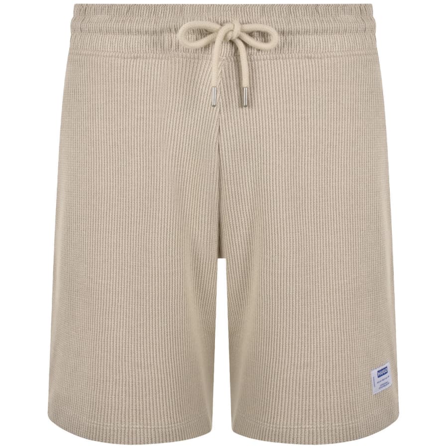 Image number 1 for Hugo Blue Nuwafflo Shorts Beige