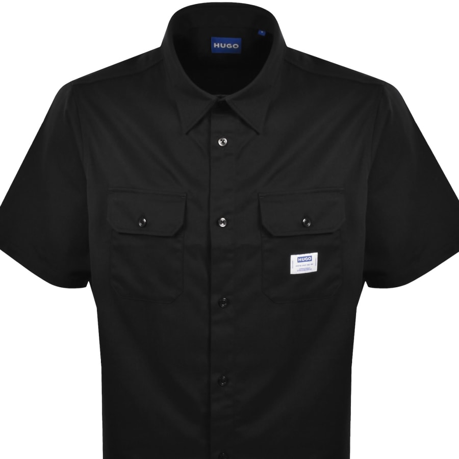 Image number 2 for HUGO Blue Short Sleeve Ekyno Shirt Black