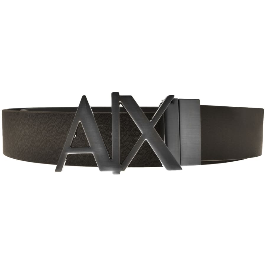 Image number 2 for Armani Exchange Reversible Belt Black Brown