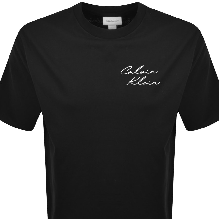 Image number 3 for Calvin Klein Jeans Graphic T Shirt Black