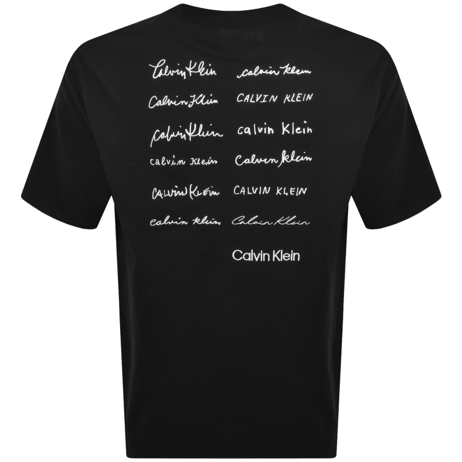 Image number 5 for Calvin Klein Jeans Graphic T Shirt Black
