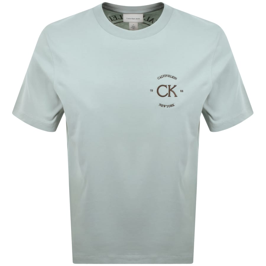 Image number 2 for Calvin Klein Jeans Graphic T Shirt Green