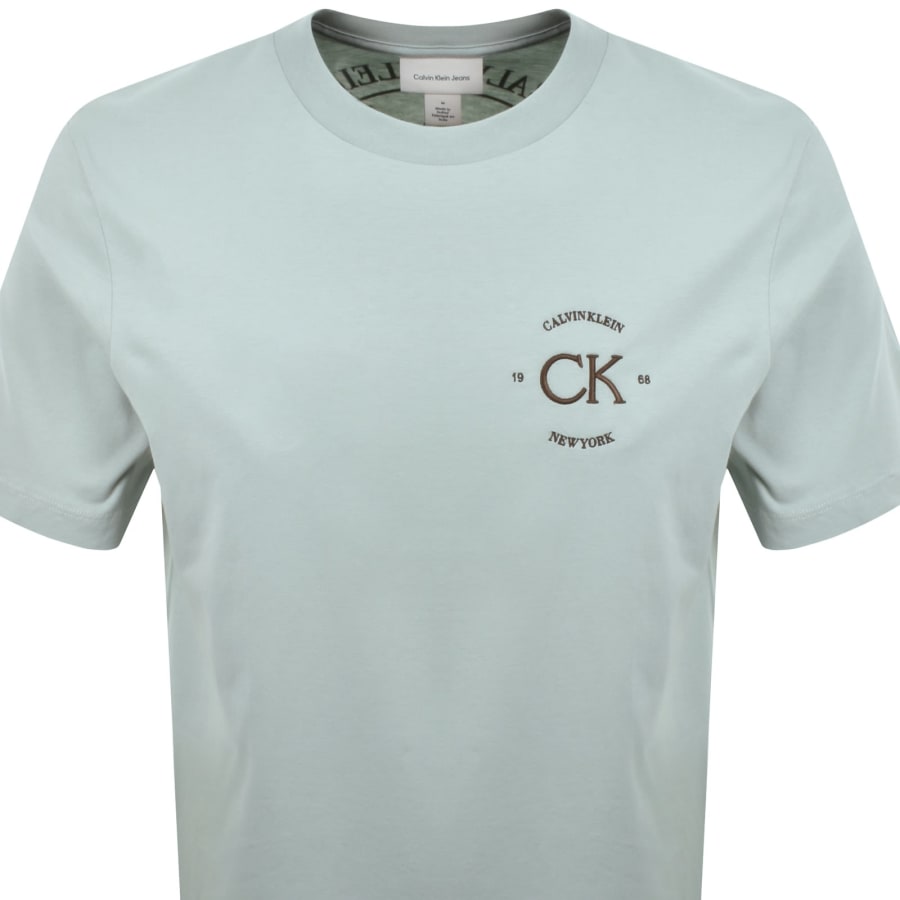 Image number 3 for Calvin Klein Jeans Graphic T Shirt Green