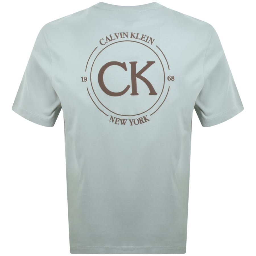 Image number 5 for Calvin Klein Jeans Graphic T Shirt Green