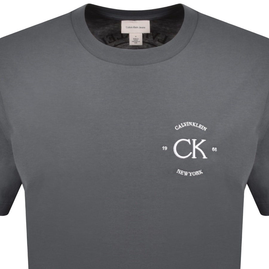 Image number 3 for Calvin Klein Jeans Graphic T Shirt Grey