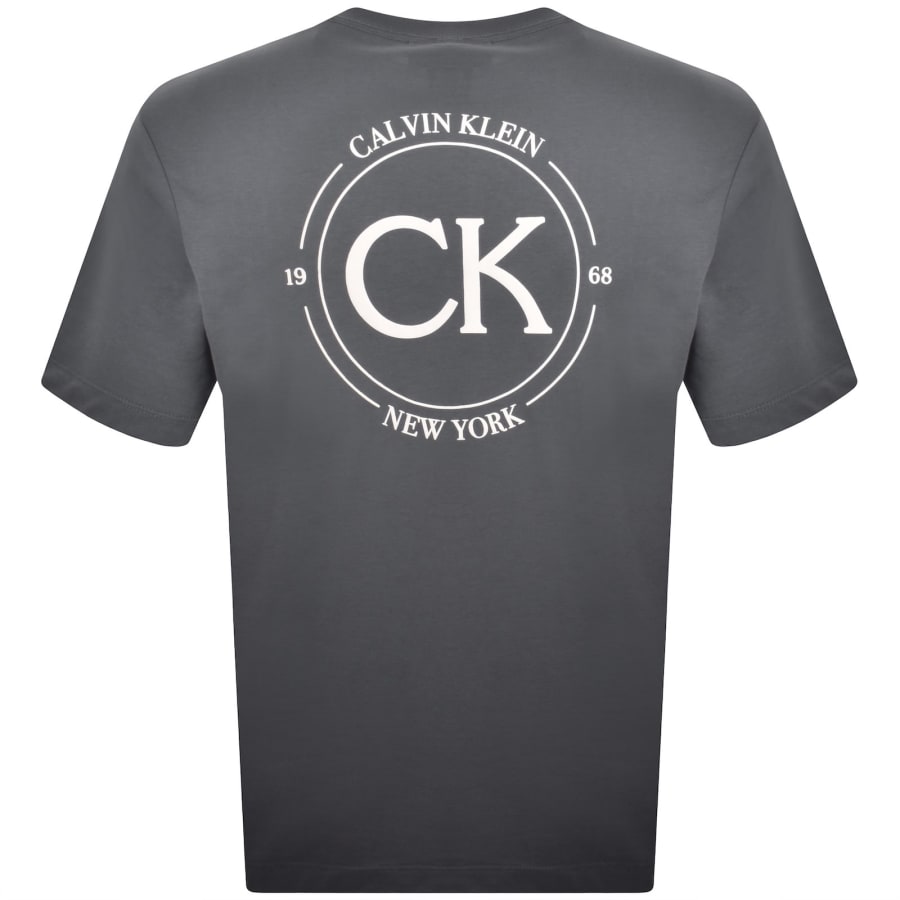 Image number 5 for Calvin Klein Jeans Graphic T Shirt Grey